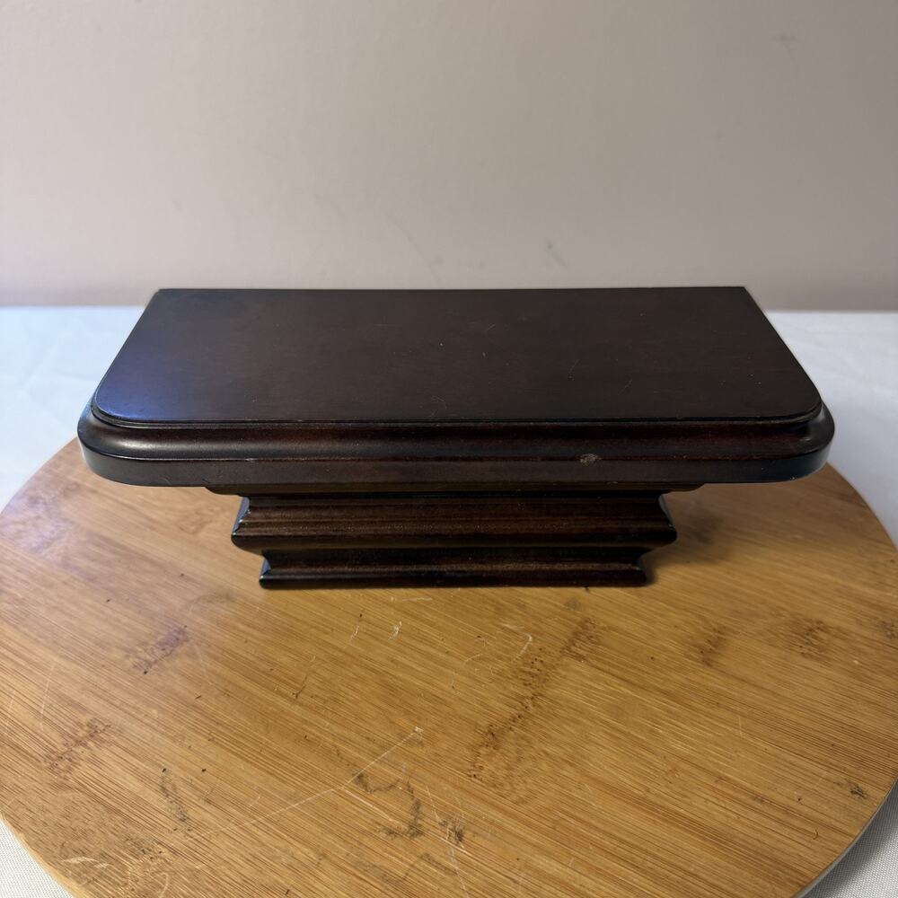 The Bombay Company Mahogany Wood Accent Wall Floating Shelf